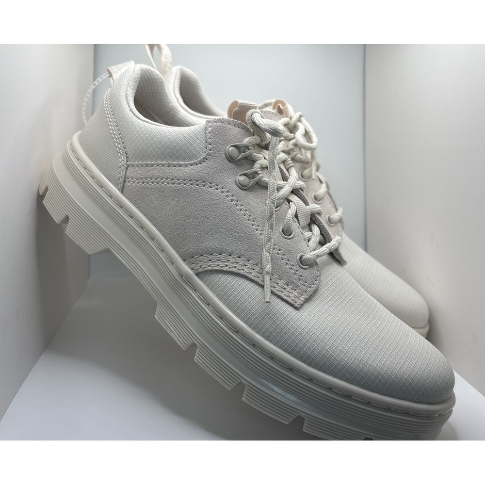 Dr. Martens Reeder White Leather Oxford Shoes Men's 10 Women's 11 NEW Low Boot